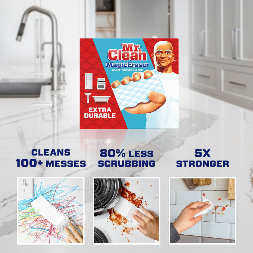Mr. Clean Magic Eraser Extra Durable Scrubber & Cleaning Sponge 4ct. 🍁 All In One Marketplace Canada