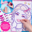 Barbie Makeup Artist Magazine, Create Your Own Hair & Makeup Looks Using Stencils, Stickers, Crayons, Pretend Makeup, Barbie Toys, Barbie Craft Kits, Drawing Kit, 6 Year Old Girl Birthday Gift 🍁 All In One Marketplace Canada