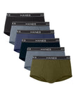 Hanes Mens 6-pack Exposed Waistband Mid-rise Briefs-underwear, White/Black, X-Large US 🍁 All In One Marketplace Canada