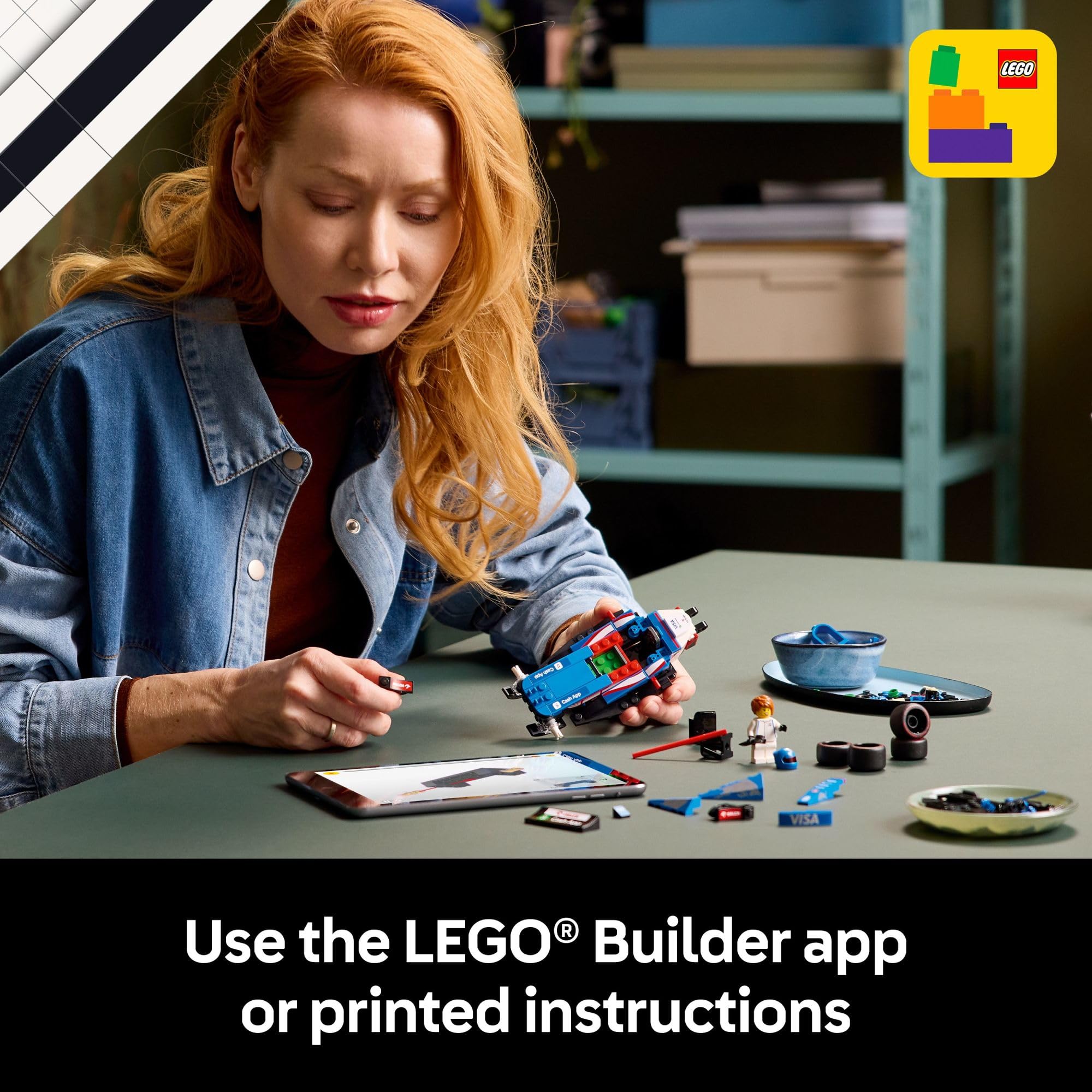 LEGO Speed Champions Visa Cash App RB VCARB 01 F1 Race Car Model Kits - Building Sets for Adults, Ages 18+ W/Realistic Features - F1 DIY Crafts for Display - Gift Ideas for F1 Fans - 77246 🍁 All In One Marketplace Canada