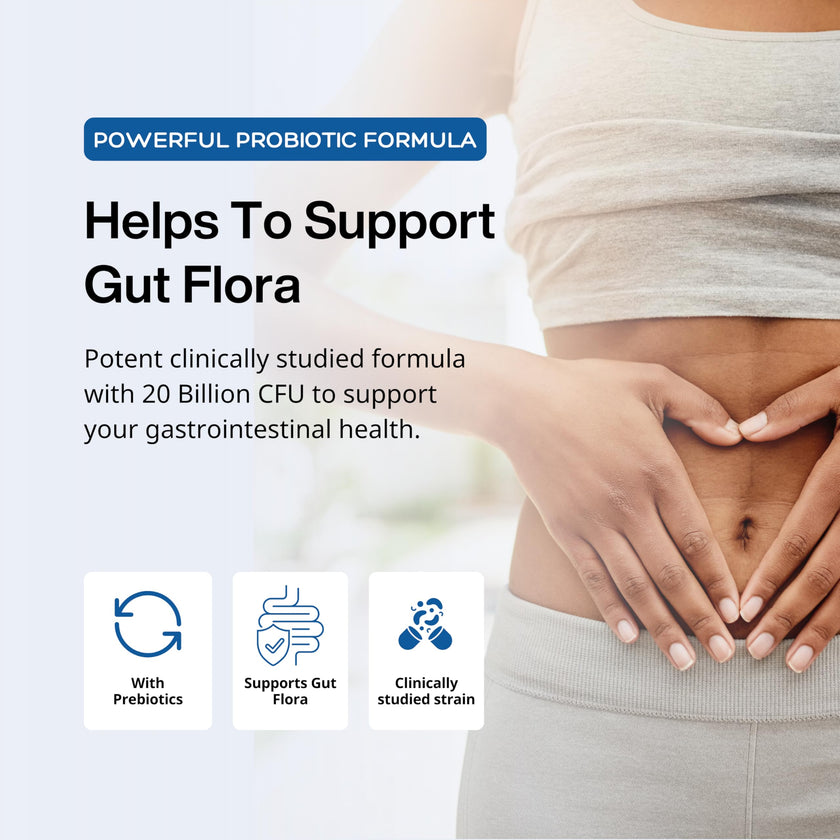 Lactobacillus Reuteri Probiotic 20 Billion CFU - L Reuteri Probiotic - Highest CFU Count, Gut Health, Yogurt Starter Culture, Probiotic With Prebiotic FOS, Made In Canada, 60 Capsules 🍁 All In One Marketplace Canada