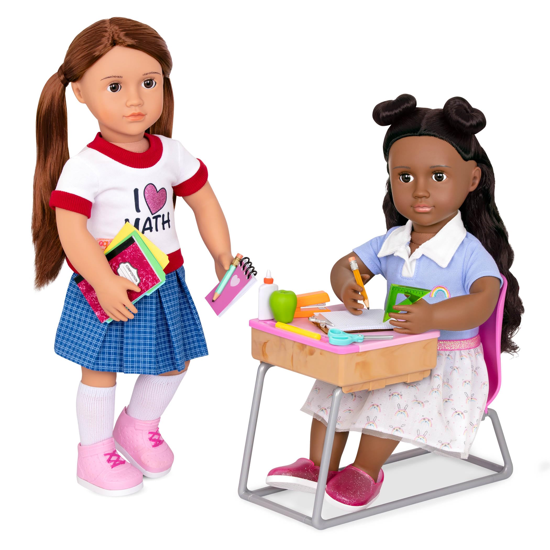 Our Generation Student Desk Set for 18-Inch Dolls, Flying Colors, Deluxe 🍁 All In One Marketplace Canada