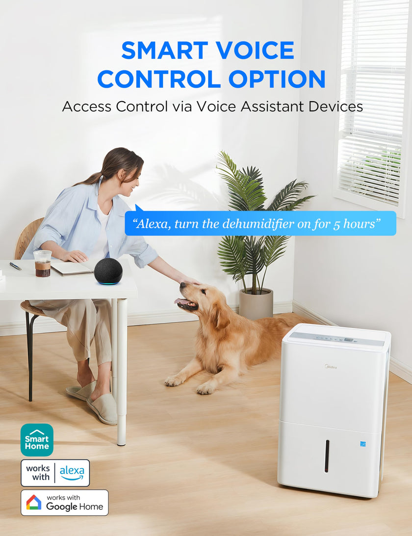 Midea Dehumidifier for Basement, Energy Star, WiFi Enabled, 22 Pint DOE 🍁 All In One Marketplace Canada