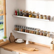 upsimples Floating Shelves for Wall, Decor Storage Set of 6, Wall Mounted Wood Shelves for Bedroom, Living Room, Bathroom, Kitchen, Picture Ledge Shelves, White 🍁 All In One Marketplace Canada