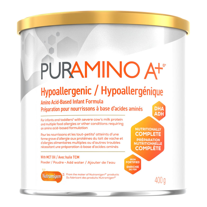 Puramino A+ Hypoallergenic Infant Formula, Powder, 400g 🍁 All In One Marketplace Canada