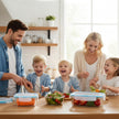 KICHLY 9 Pack Glass Container Food Storage with Airtight Lids, Leakproof Lunch Boxes, BPA-Free, Large, Small and Round Meal Prep Glass Storage Containers, Microwave Safe 🍁 All In One Marketplace Canada