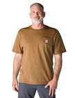 Carhartt Men's Loose Fit Heavyweight Short-Sleeve Pocket T-Shirt (Also Available in Big & Tall), Brown, Large 🍁 All In One Marketplace Canada