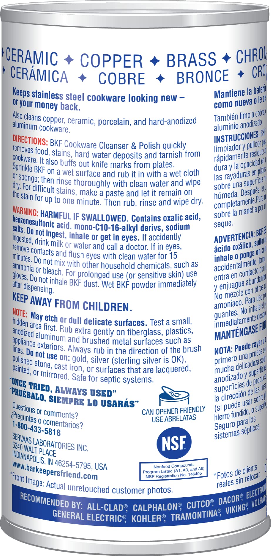 Bar Keepers Friend Superior Cookware Cleanser & Polish | 12-Ounces | 1-Unit 🍁 All In One Marketplace Canada