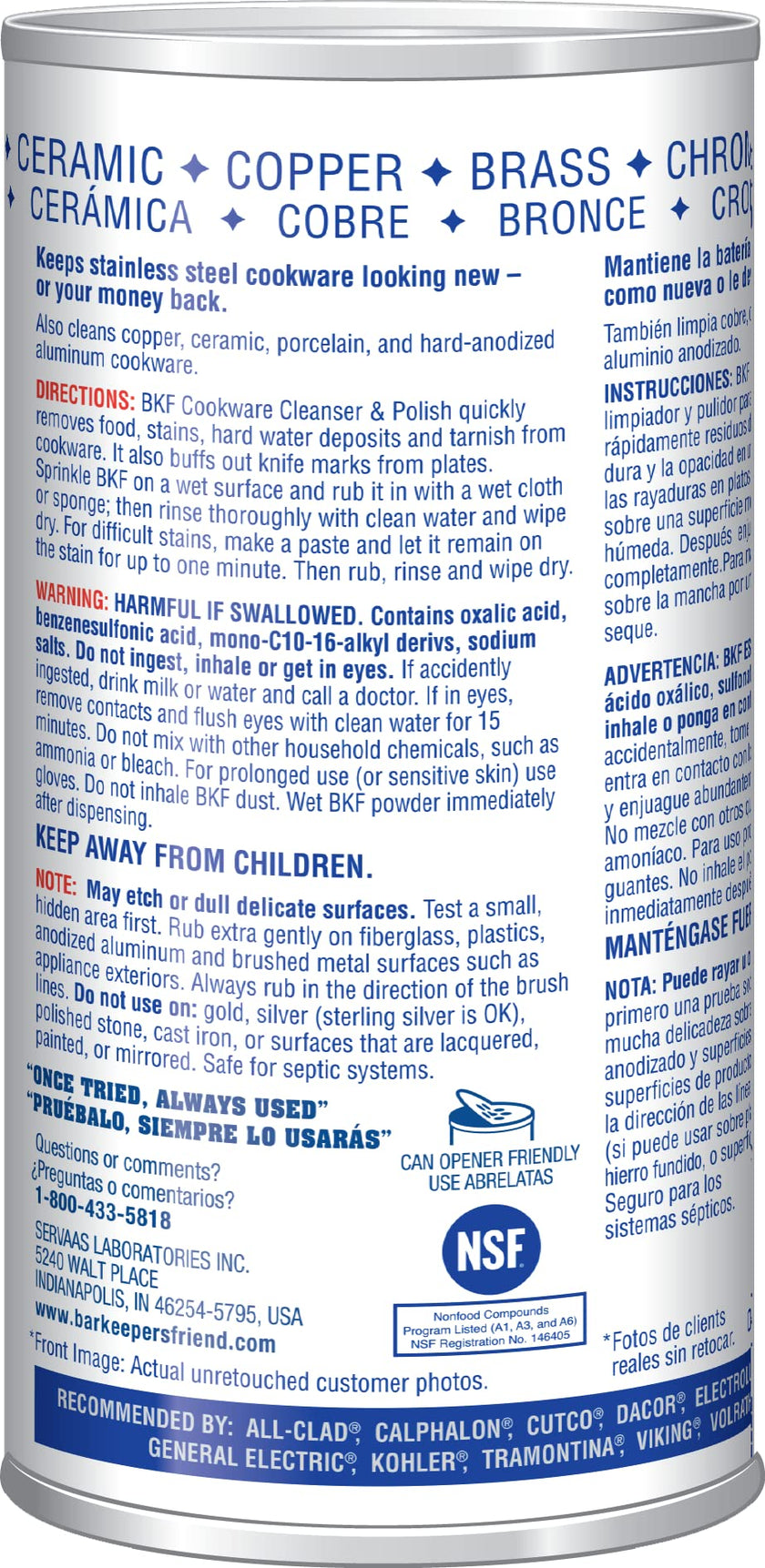 Bar Keepers Friend Superior Cookware Cleanser & Polish | 12-Ounces | 1-Unit 🍁 All In One Marketplace Canada