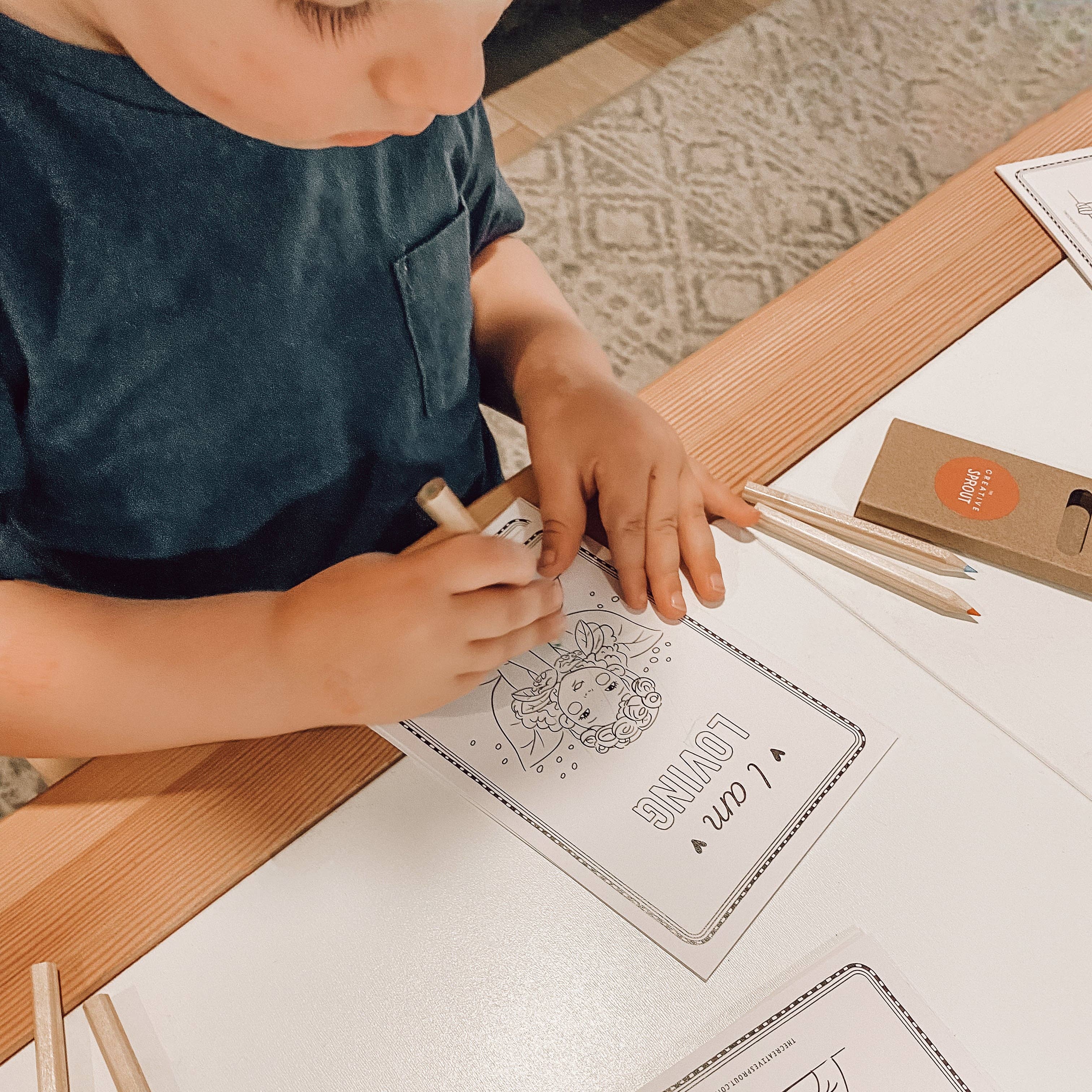 The Creative Sprout - Affirmation Colouring Pages for Kids – Mindfulness Activity