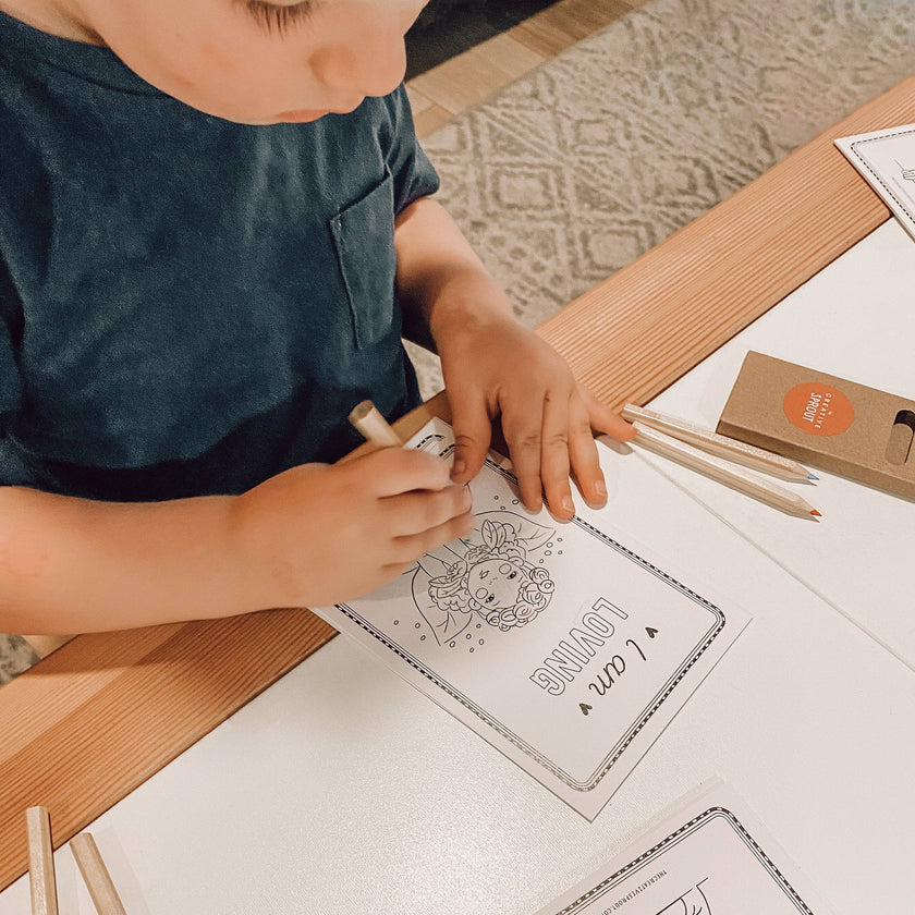 The Creative Sprout - Affirmation Colouring Pages for Kids – Mindfulness Activity