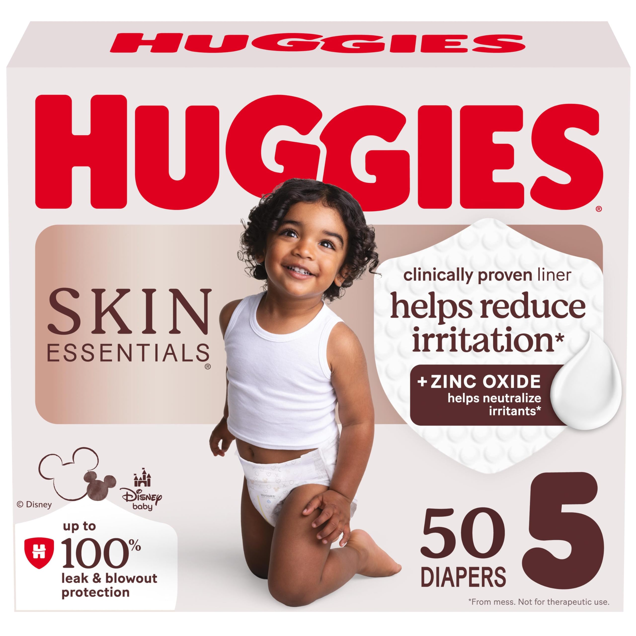 Huggies Size 5 Diapers, Skin Essentials Baby Diapers, Size 5 (27+ lbs), 50 Count 🍁 All In One Marketplace Canada