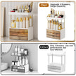 StorBin 3 Large Drawers Makeup Organizer - 5 Tier Bathroom Counter Organizers and Storage, Versatile Perfume Vanity Organizer, Ideal for Cosmetic, Large Skincare, Face Mask, Office Supplies, Amber 🍁 All In One Marketplace Canada