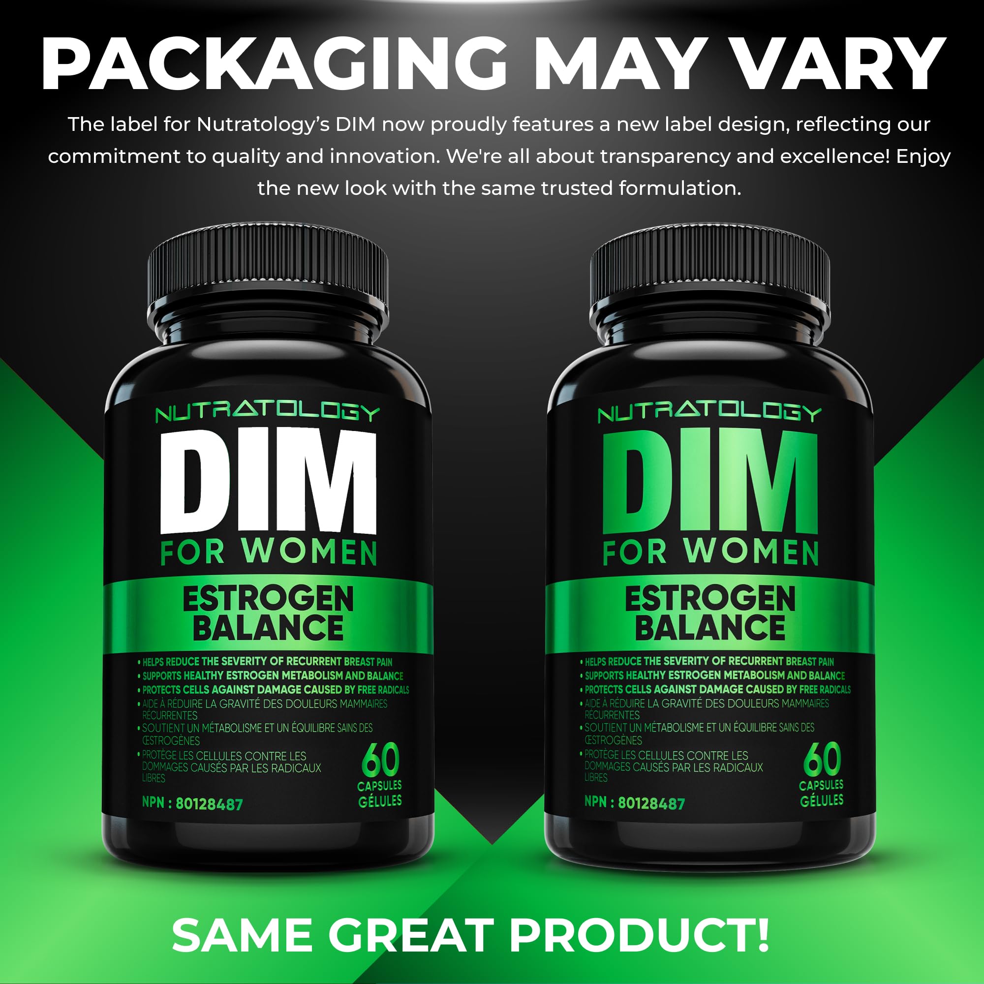 Nutratology® DIM Supplement For Women | Canadian-Made | Promotes Estrogen Balance & Metabolism - 200MG Per Capsule - Estrogen Supplements For Women | W/Black Pepper For Enhanced Absorption - 60 Caps 🍁 All In One Marketplace Canada