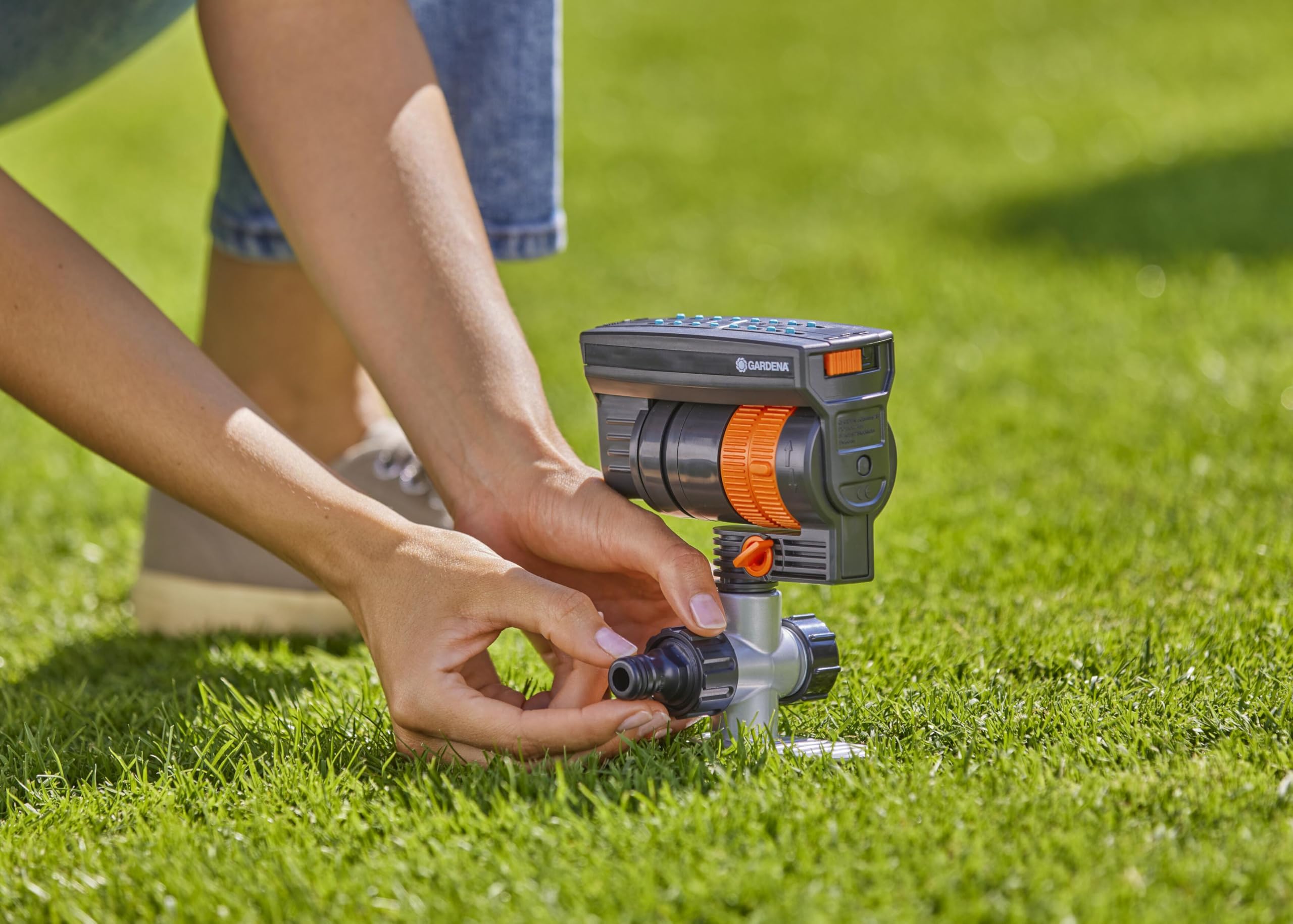 Gardena ZoomMaxx Oscillating Sprinkler on Metal Step Spike 🍁 All In One Marketplace Canada