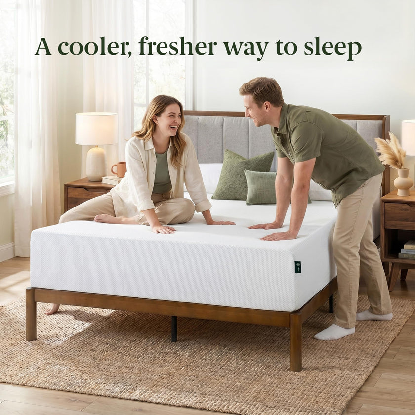 Zinus Twin Mattress - 12 Inch Green Tea Cooling Gel Memory Foam Mattress, Pressure Relief, for Cool Sleep, CertiPUR-US Certified Foam, Mattress in a Box, 10-Year Warranty, Twin Size 🍁 All In One Marketplace Canada