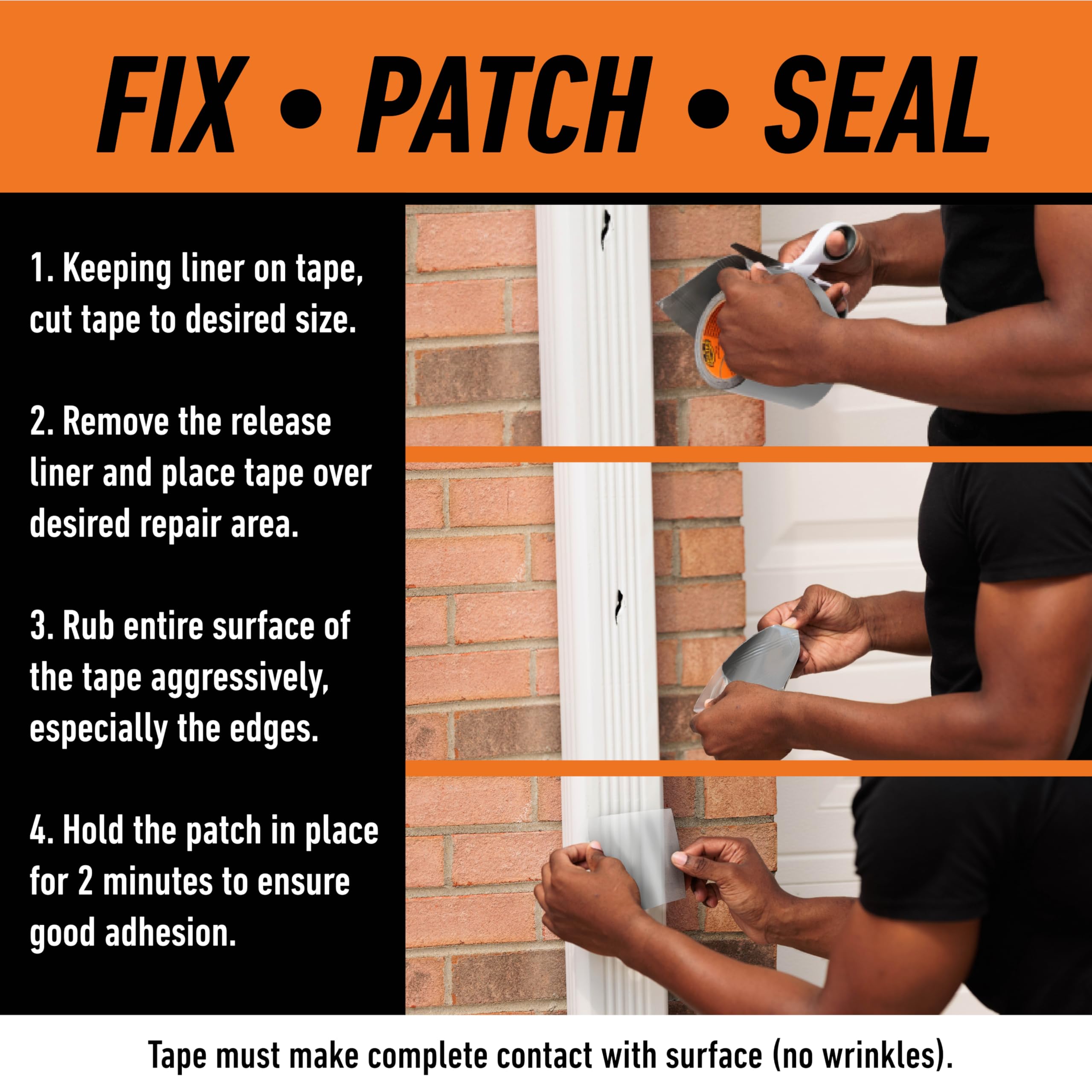 Gorilla Waterproof Patch & Seal Tape, Heavy-Duty, Instantly Seals, Works Underwater, Indoor/Outdoor, Flexible Permanent Bond, 4 in x 8 ft, Clear, 1 Pack 🍁 All In One Marketplace Canada