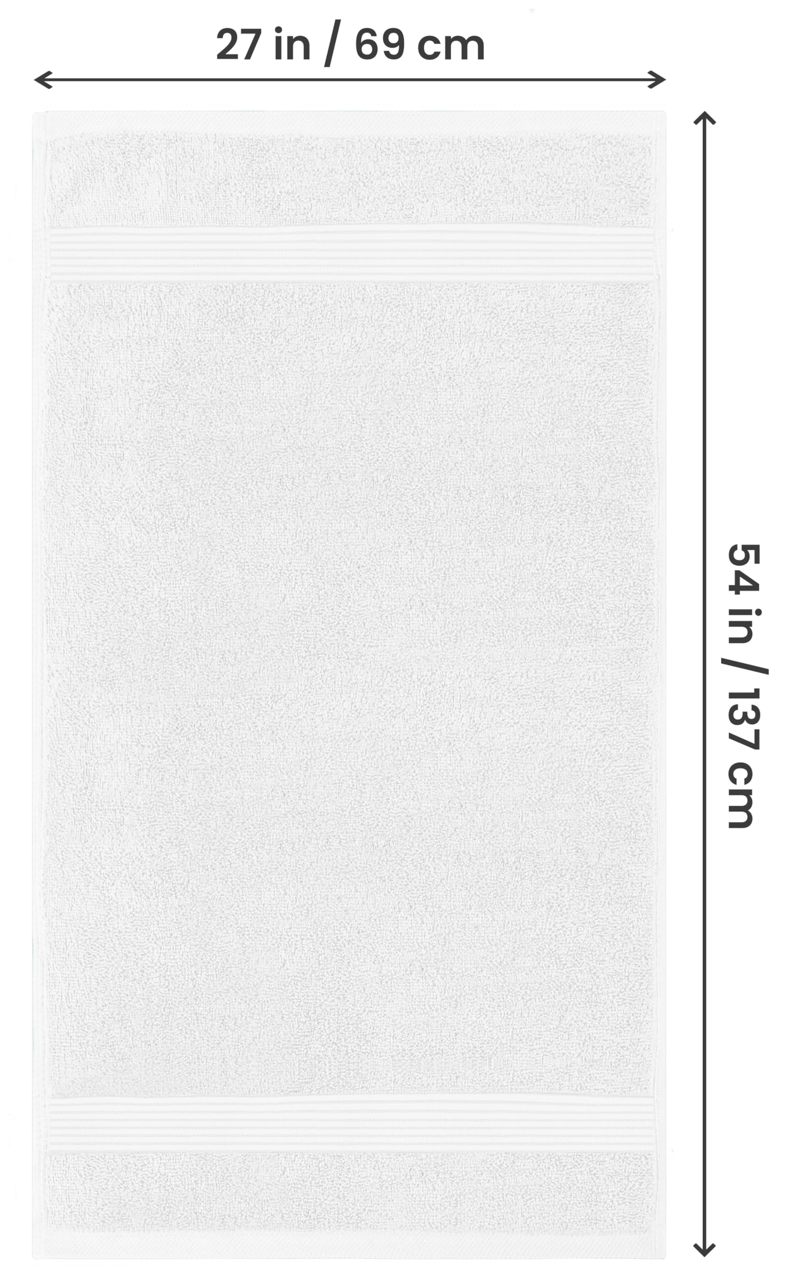 Utopia Towels Premium 100% Combed Ring Spun Cotton Bath Towels, Ultra Soft and Highly Absorbent, 27 by 54 inches, Large Bath Towels, 4 Pack, White 🍁 All In One Marketplace Canada