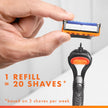 Gillette Fusion 5 Blades Refill, Razor Blades Men, 10 Fusion5 + 2 ProGlide Razors refills, 5-Blade Cartridges, 12 Total Refills 🍁 All In One Marketplace Canada