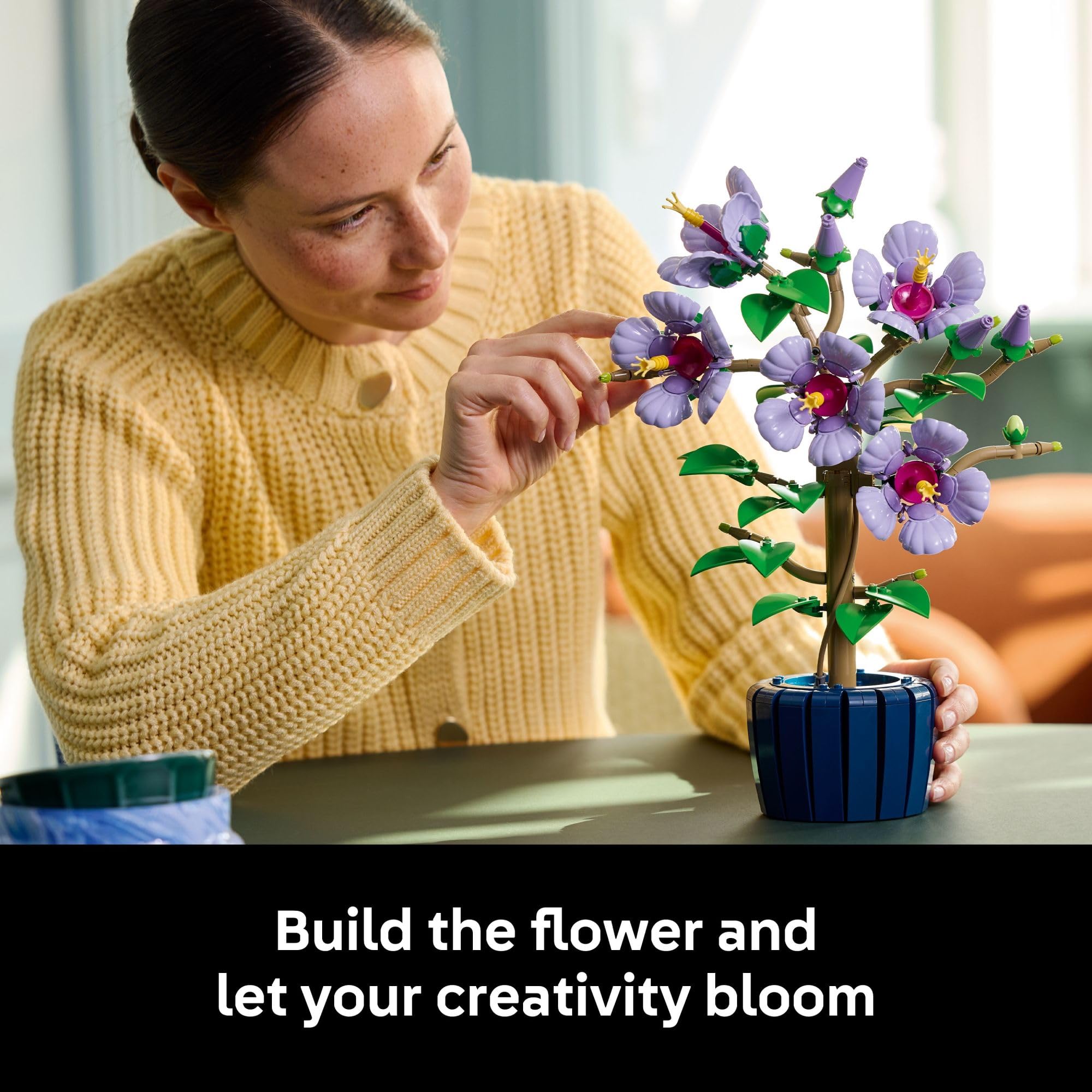 LEGO Botanicals Hibiscus Flower Building Set - Artificial Plant & Flower Building Blocks for Women & Men, Ages 18+ - Home, Office Decor Gift Idea - 10372 🍁 All In One Marketplace Canada