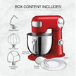 Cuisinart Precision Master 5.5-Quart Tilt-Head Stand Mixer, 12 Speed, 500W, Includes Bowl, Dough Hook, Chef's Whisk and Flat Mixing Paddle, Red (SM-50RC) 🍁 All In One Marketplace Canada