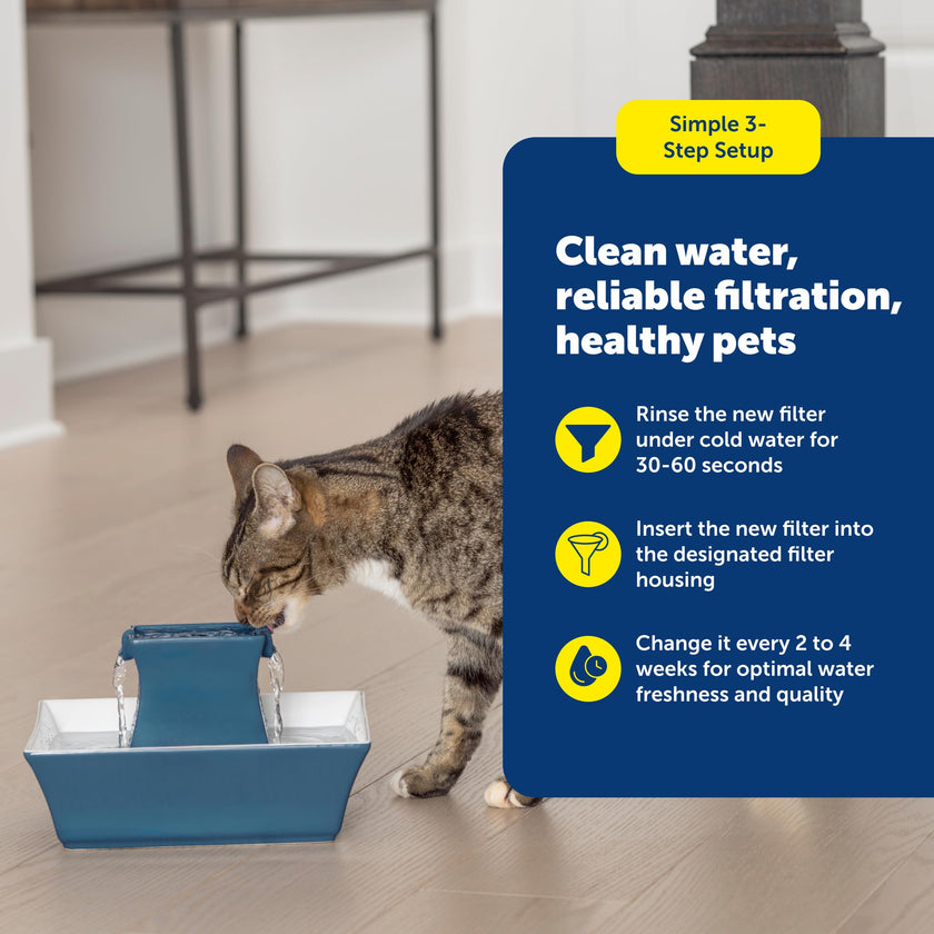 PetSafe Drinkwell Single Cell Carbon Replacement Filter, Dog and Cat Water Fountain Filters, 12 Pack White 🍁 All In One Marketplace Canada