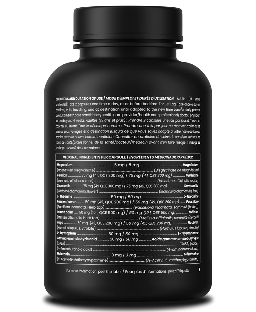 10-in-1 Sleep Aid Supplement– Sleeping Pills with Melatonin, Valerian Root, Chamomile, Lemon Balm, L-Theanine, L-Tryptophan, GABA, Magnesium – Sleep Cycle Support 🍁 All In One Marketplace Canada