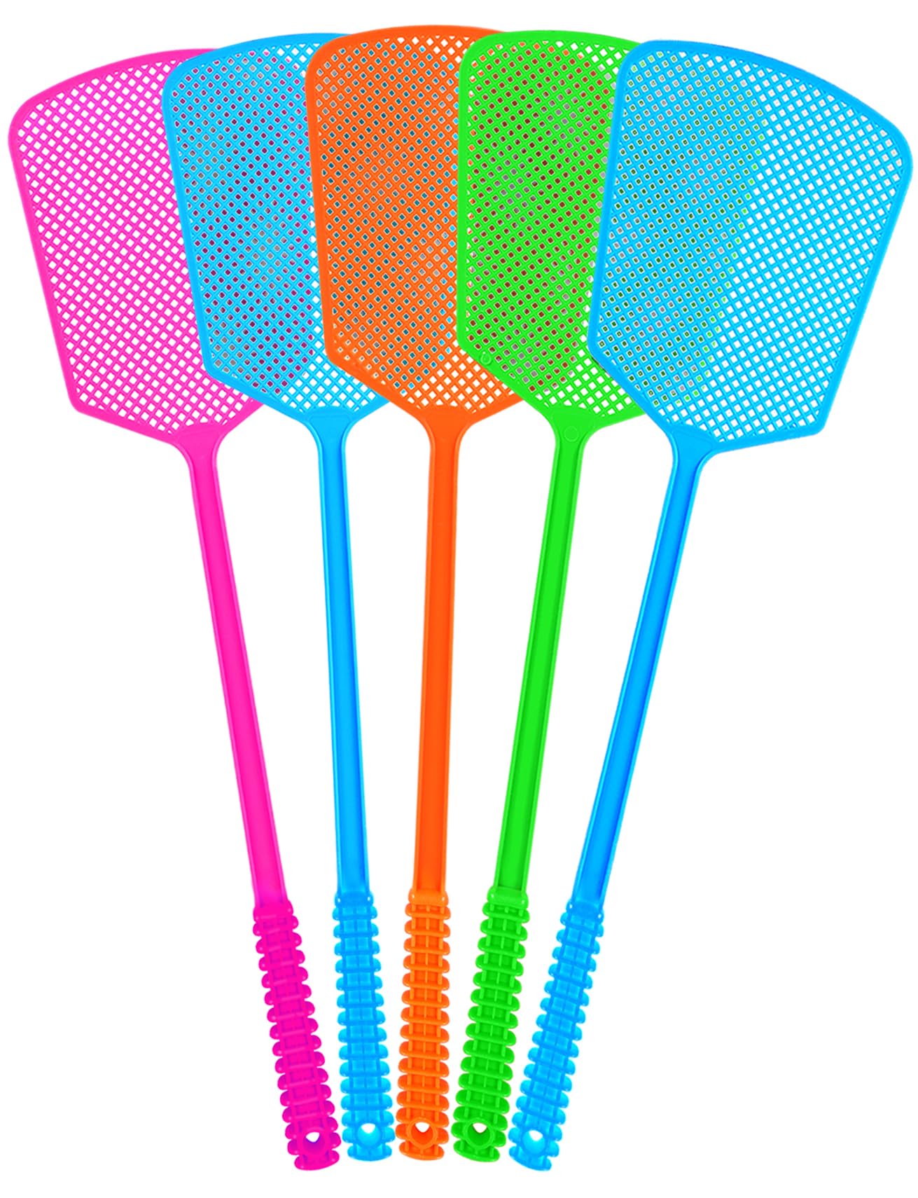 Fly Swatter,5 Pack Plastic Heavy Duty Manual Fly Killer, Long Handle Flyswatter, Large Bug Swatters That Work for Indoor and Outdoor 🍁 All In One Marketplace Canada
