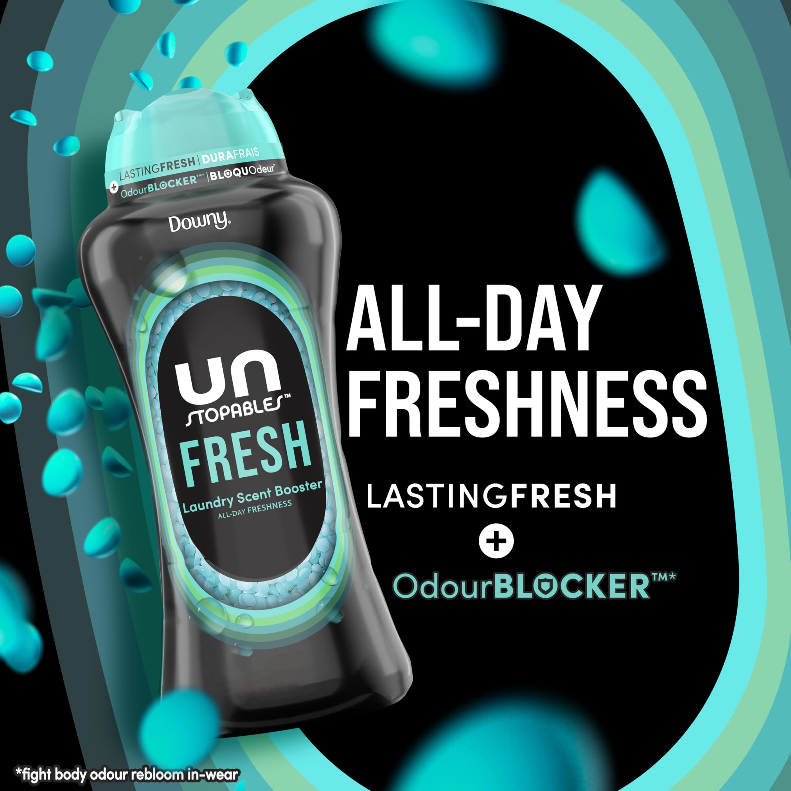 Downy Unstopables In-Wash Laundry Scent Booster Beads, Fresh, 853 Grams 🍁 All In One Marketplace Canada