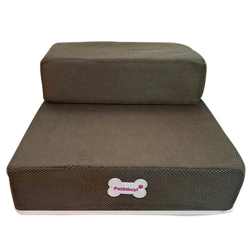 Foldable Pet Stairs – 2-Step Foam Dog & Cat Steps (Small & Large, Multiple Colours)