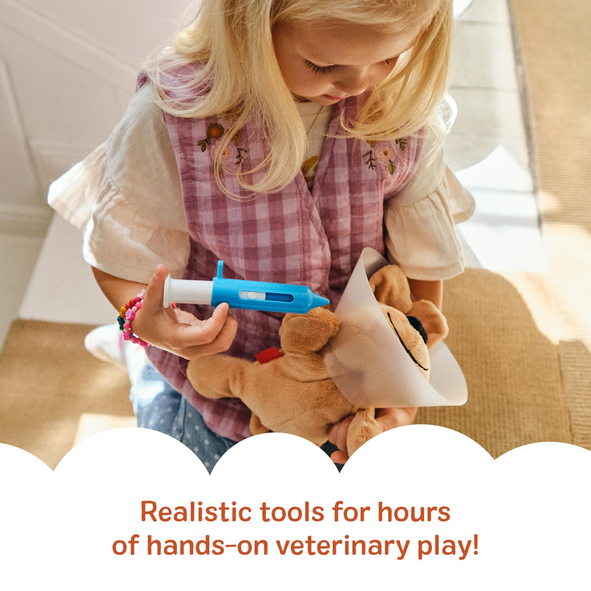 Melissa & Doug Examine and Treat Pet Vet Play Set, 24-Piece Animal Doctor Playset with Dog & Cat Plushies, Pet Doctor Kit & Accessories, Preschool Toys for Girls & Boys Ages 3+ 🍁 All In One Marketplace Canada