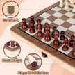 Joneytech Wooden Chess Set,11.5 inch Magnetic Chess Board Folding Design with Storage Travel Chess Game for Kids, Adults and Family Game Night 🍁 All In One Marketplace Canada