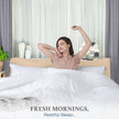 Utopia Bedding Duvet Cover Queen Size Set with Pillow Shams - Comforter Cover with Zipper Closure, 90X90 Inches & Pillow Shams 20X26 Inches (White) Comforter Not Included 🍁 All In One Marketplace Canada
