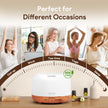 ASAKUKI 500ml Essential Oil Diffuser, 5 in 1 Premium Ultrasonic Aromatherapy Fragrant Oil Vaporizer Humidifier with Remote Control, 3 Timer and Auto-Off Safety Switch, 7 LED Light Colors 🍁 All In One Marketplace Canada
