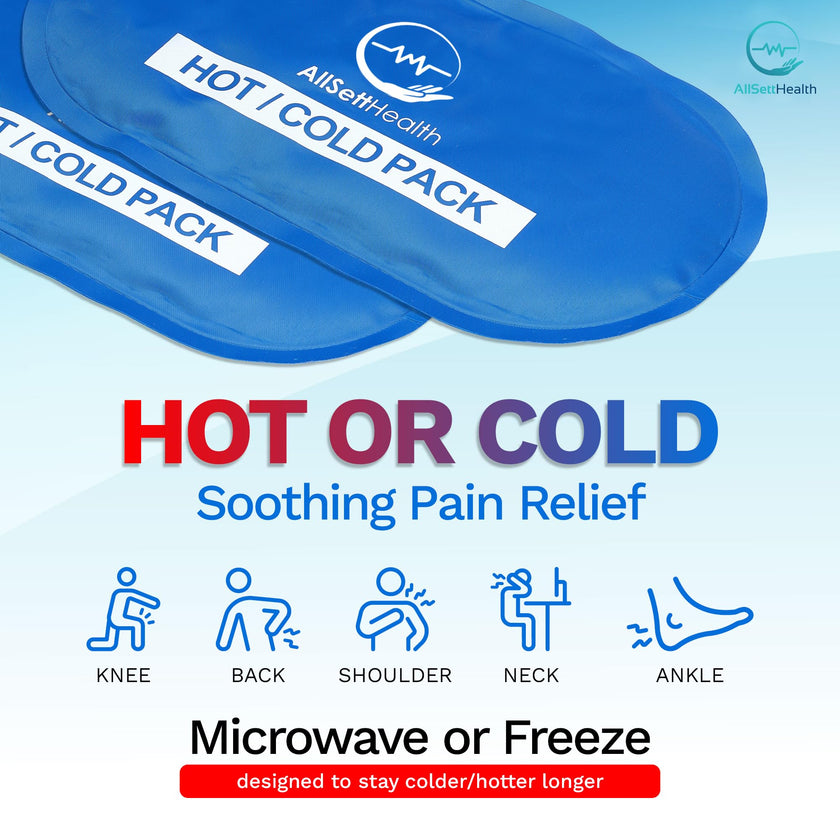 Reusable Cold Gel Ice Packs for Injuries | 4 Pack Cold Compress Gel Ice Pack for Knee, Neck, Hip, Shoulder & Back Pain 🍁 All In One Marketplace Canada