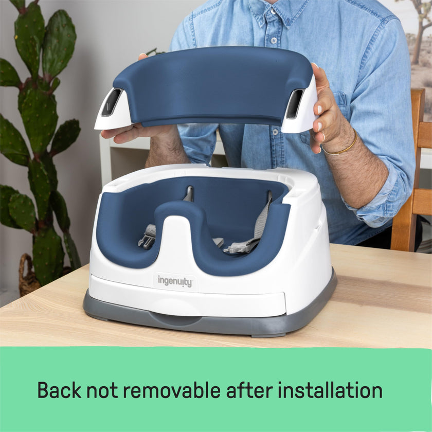 Ingenuity Baby Base 2-in-1 Booster Feeding and Floor Seat with Self-Storing Tray - Night Sky 🍁 All In One Marketplace Canada