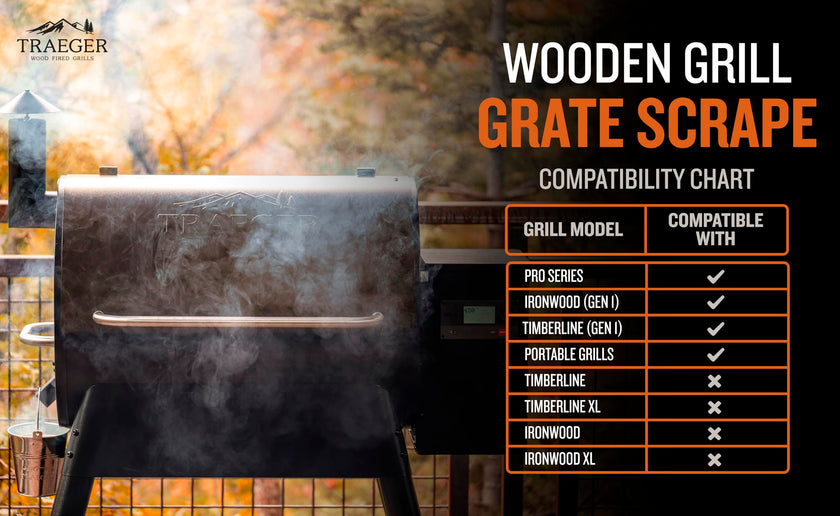Traeger BAC454 Wooden Scape Grill Scraper, Wood 🍁 All In One Marketplace Canada