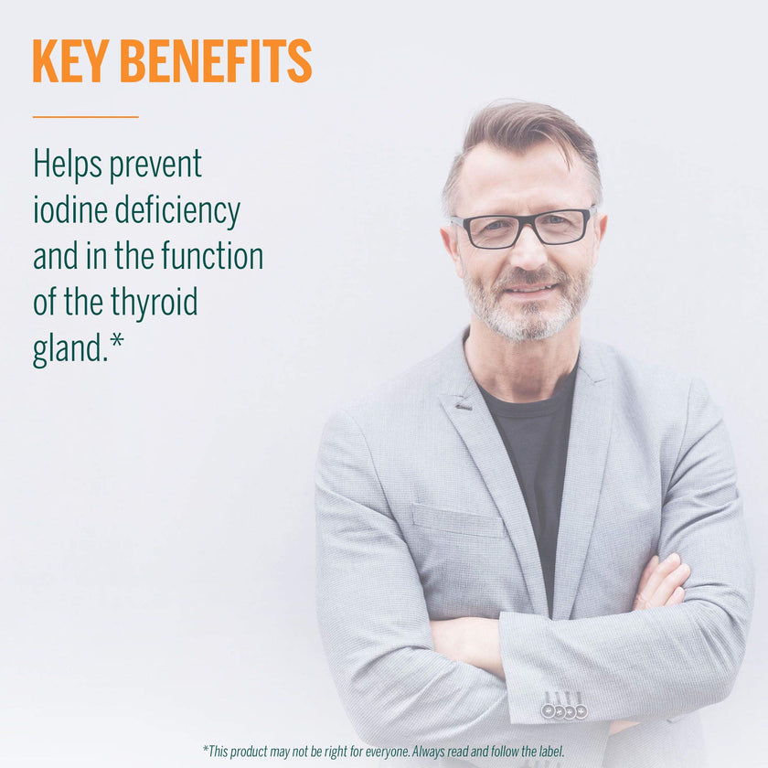 Genestra Brands Liquid Iodine - 150 mcg - For Thyroid Function - Iodine Mineral Supplement - Dairy Free & Vegan Friendly - 30 mL Liquid 🍁 All In One Marketplace Canada