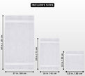 Utopia Towels 8 Piece Premium Towel Set, 2 Bath, 2 Hand, and 4 Wash Cloths, 600 GSM 100% Ring Spun Cotton Highly Absorbent Towels for Bathroom, Gym, Hotel, and Spa, White 🍁 All In One Marketplace Canada
