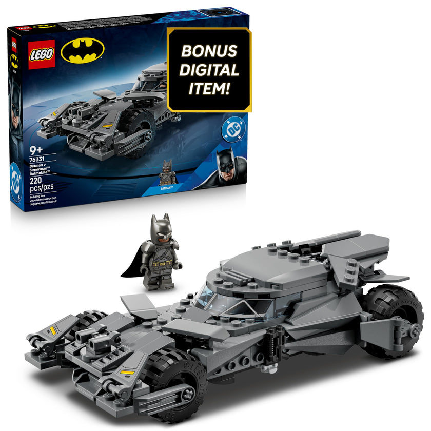 LEGO DC Batman: Batman v Superman Batmobile Building Blocks Set - Super Hero Toy for Kids, Boys & Girls, Ages 9+ - with Armored Minifigure & Golden Coin - Gift Idea for Birthdays - 76331 🍁 All In One Marketplace Canada