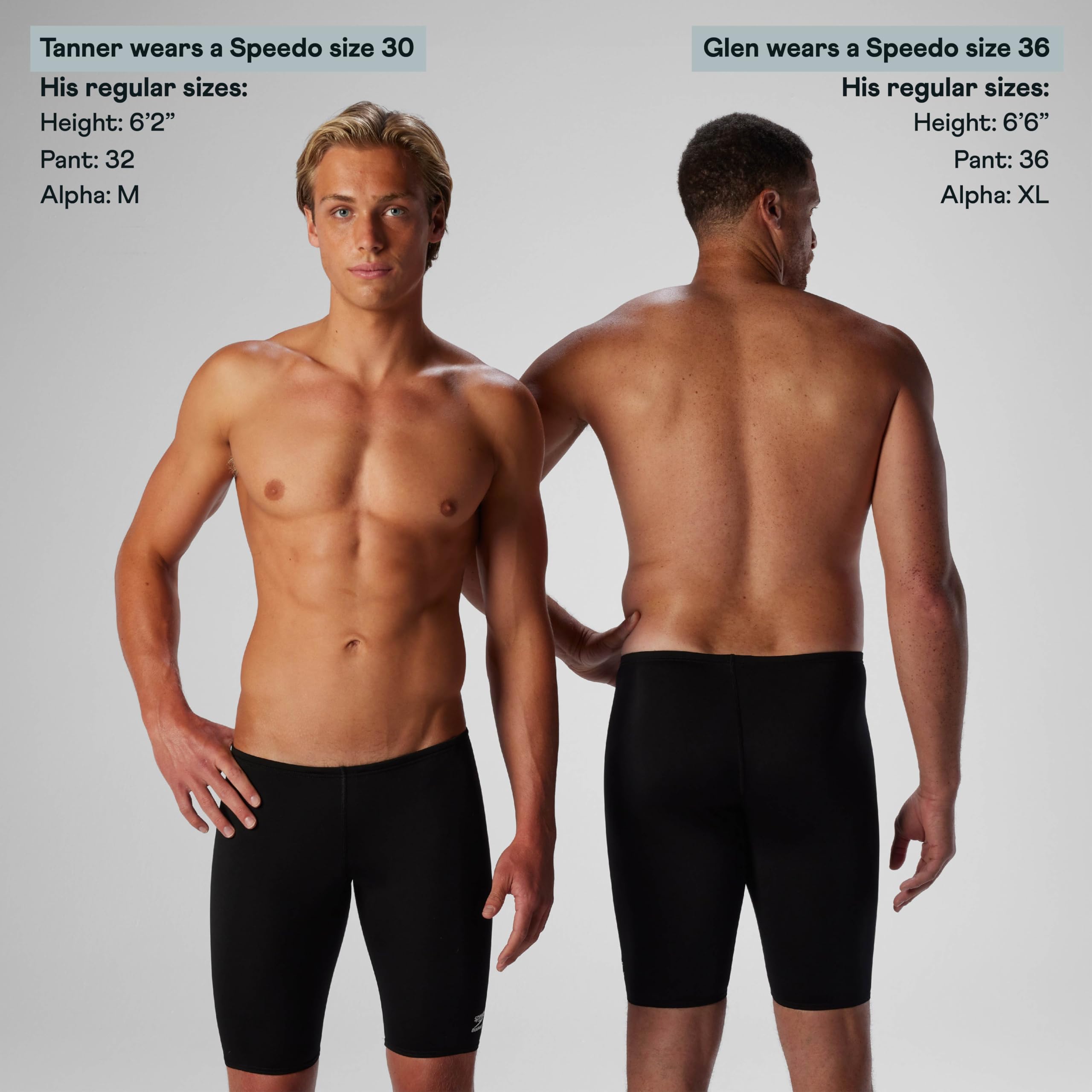 Speedo Men's Swimsuit Endurance+ Solid USA Adult Athletic Swim Jammers - Speedo Black, Size 32 🍁 All In One Marketplace Canada