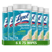 Lysol Disinfecting Wipes, Thick Cleaning Wipes with Micro-Pocket Pattern for Home & Electronics, Kills 99.9% of Germs, Removes Allergens, Coconut & Sea Minerals Scent, 6 X 75 Count (450 Total Wipes) 🍁 All In One Marketplace Canada