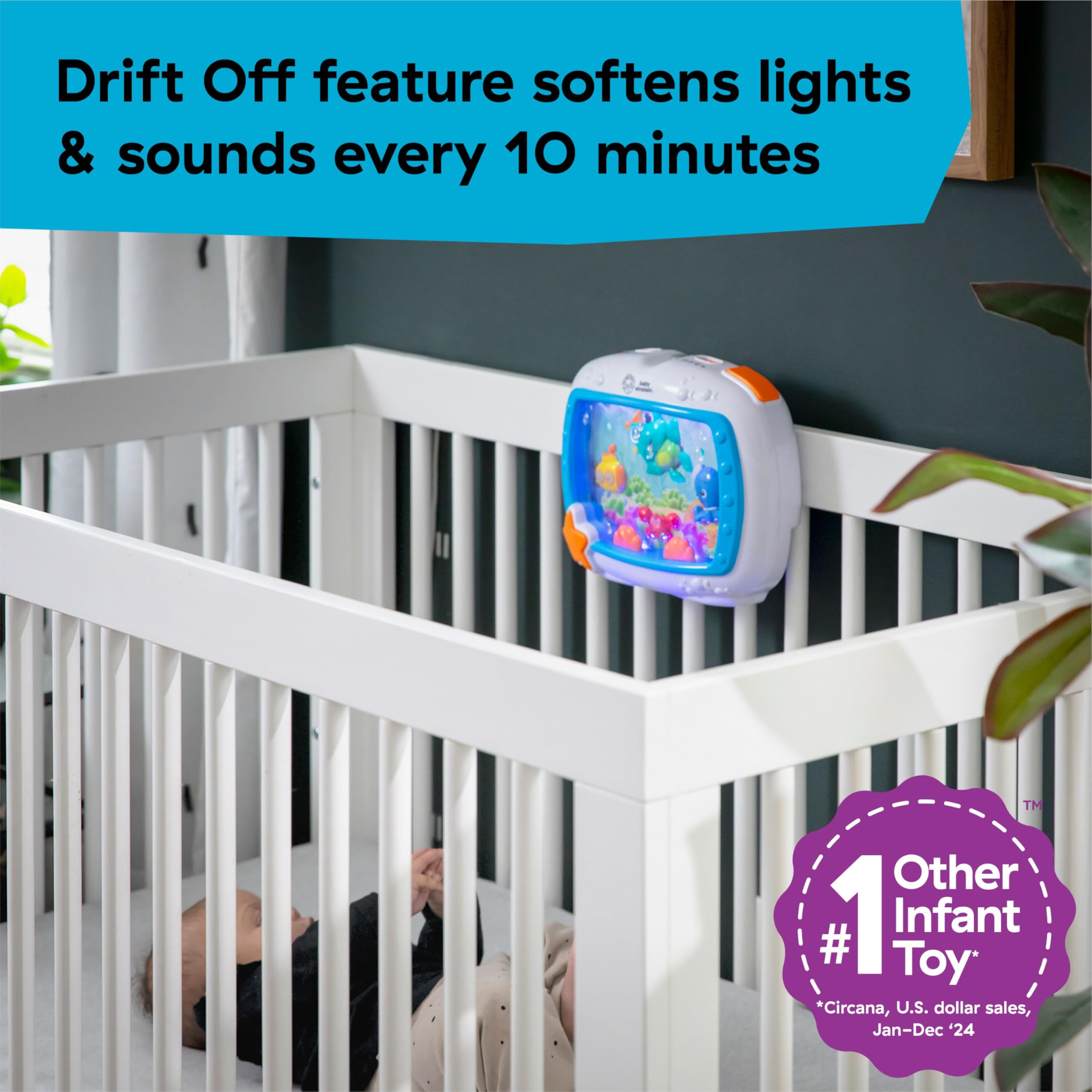 Baby Einstein Sea Dreams Soother Musical Crib Toy and Sound Machine, Newborn and up 🍁 All In One Marketplace Canada