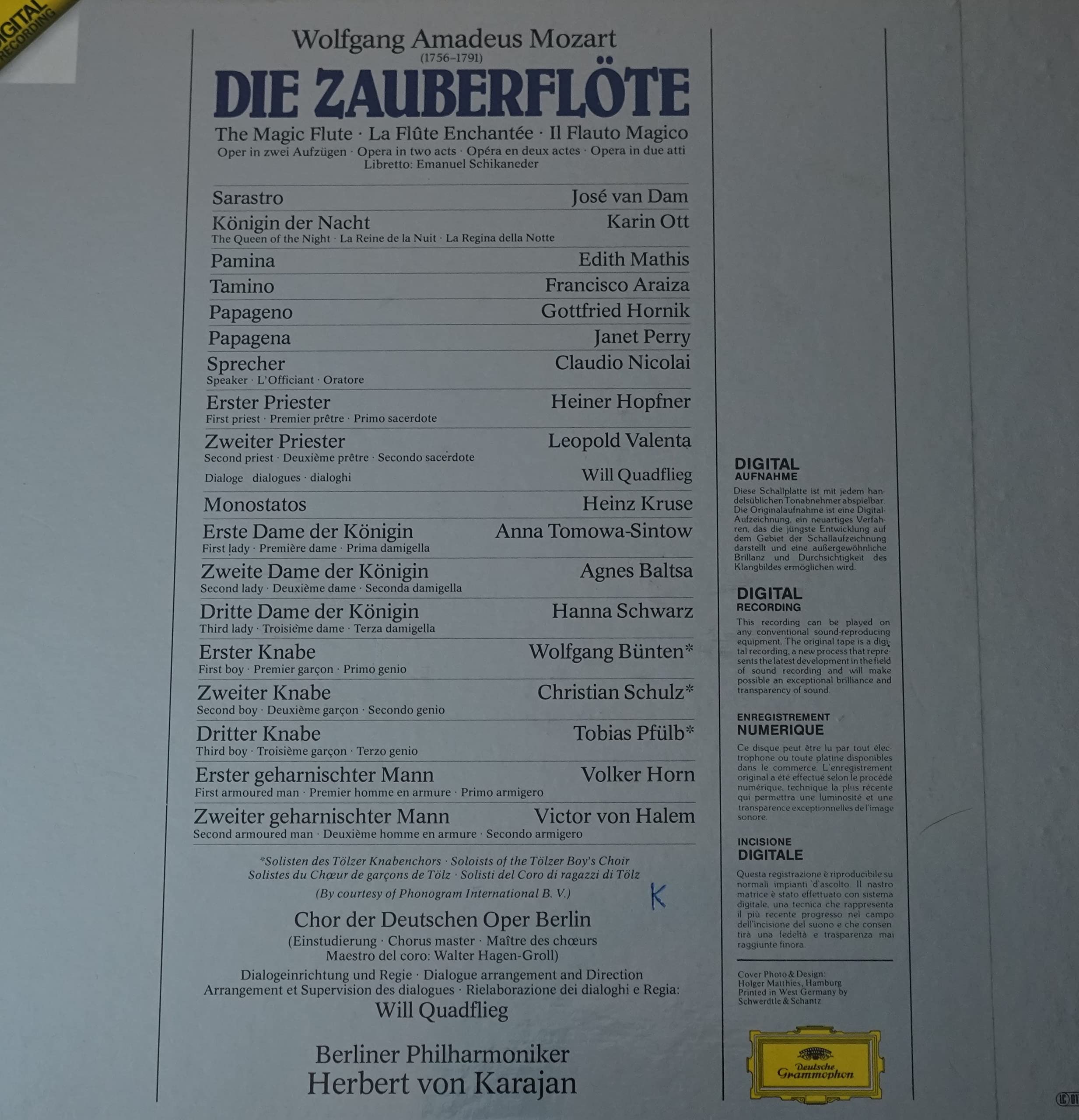 Mozart: Die Zauberflote: The Magic Flute
