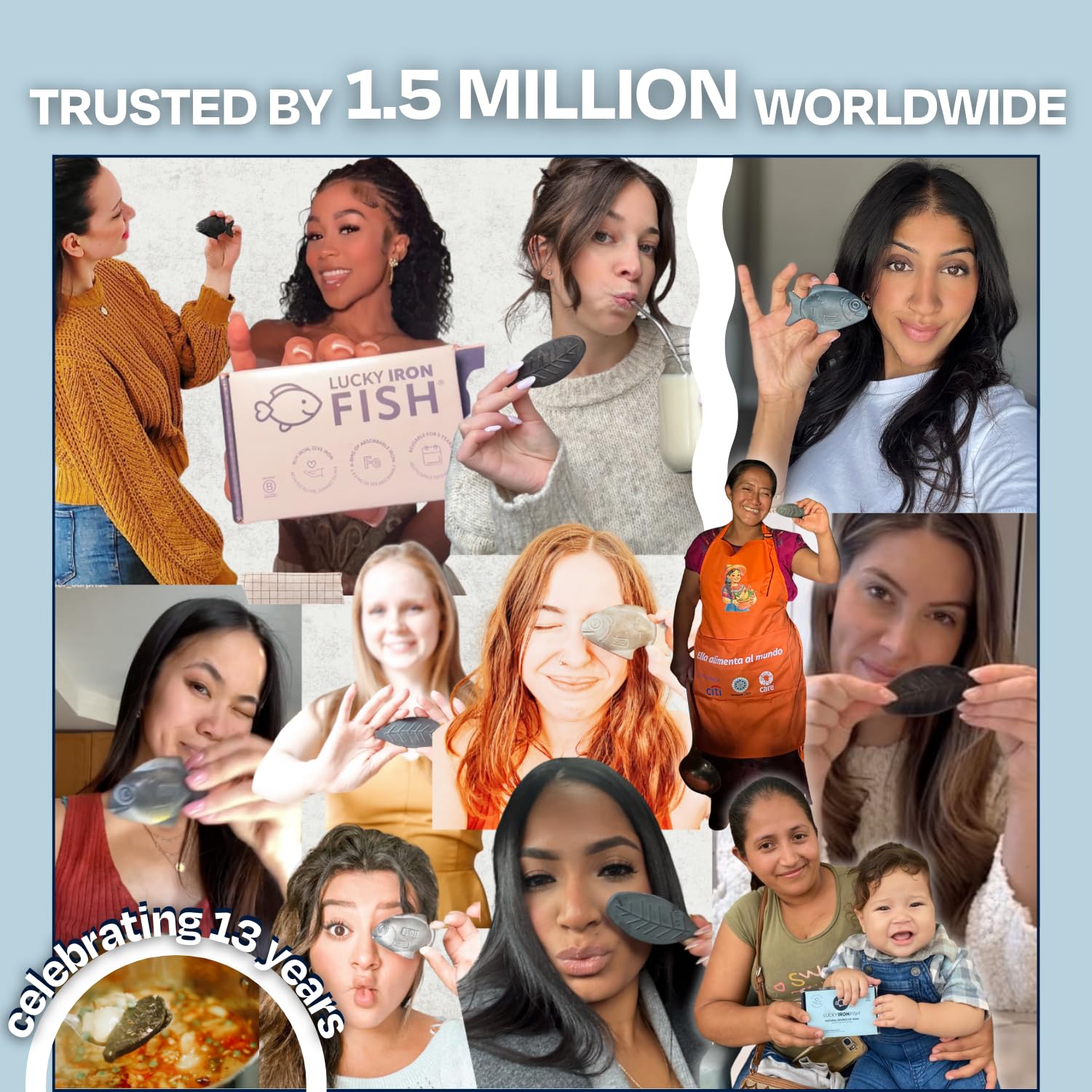 The Original Lucky Iron Fish ®. An Iron Supplement Alternative to Reduce Deficiency. No Side Effects. Use once daily - 5 year supply included. Canadian-Owned. 🍁 All In One Marketplace Canada