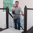 Safety 1st Top of Stairs Expanding Metal Baby Gate – Hardware-Mounted for Stairs, Hallways & Doors, Adjustable 27”-42” Wide, Pet & Dog Gate, Black 🍁 All In One Marketplace Canada