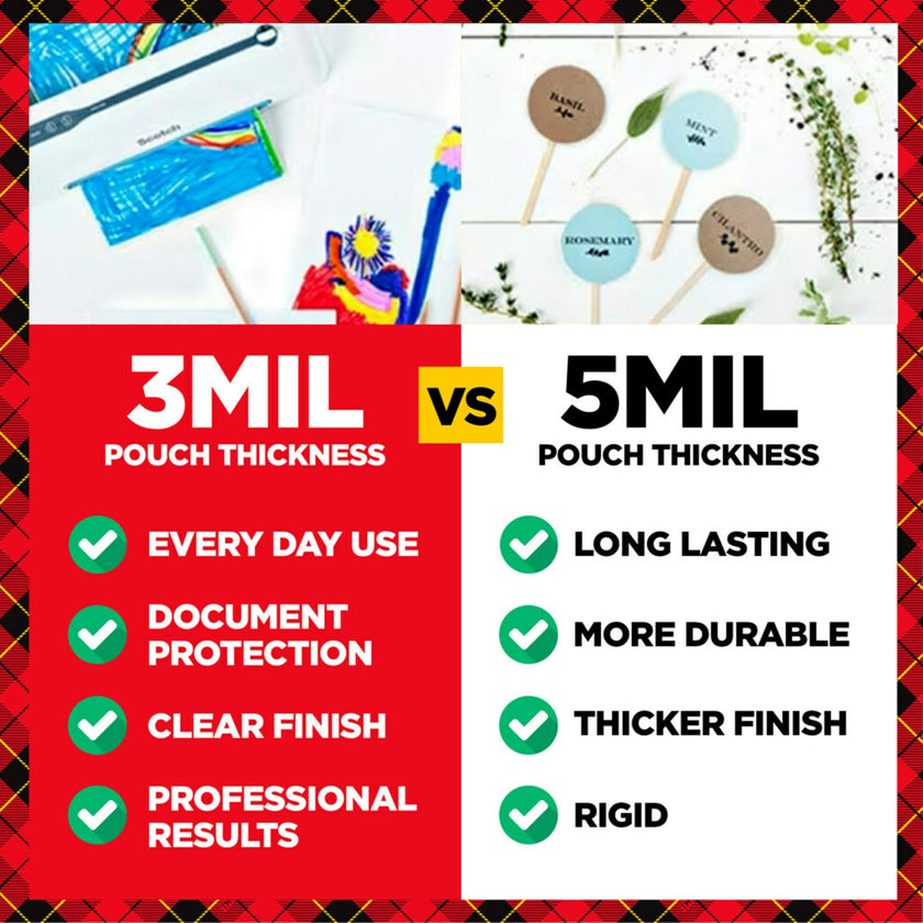 Scotch Thermal Laminating Sheets, Ideal Office or School Supplies, 9 in x 11.5 in, 3-Mil Thick, 100 Laminating Pouches 🍁 All In One Marketplace Canada