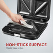 Elite Gourmet ESM-2207SS# Stainless Steel Sandwich Panini Maker Grilled Cheese Machine Tuna Melt Omelets Non-stick Cooking Surface, 2 Slice, 750 Watts, Stainless Steel 🍁 All In One Marketplace Canada