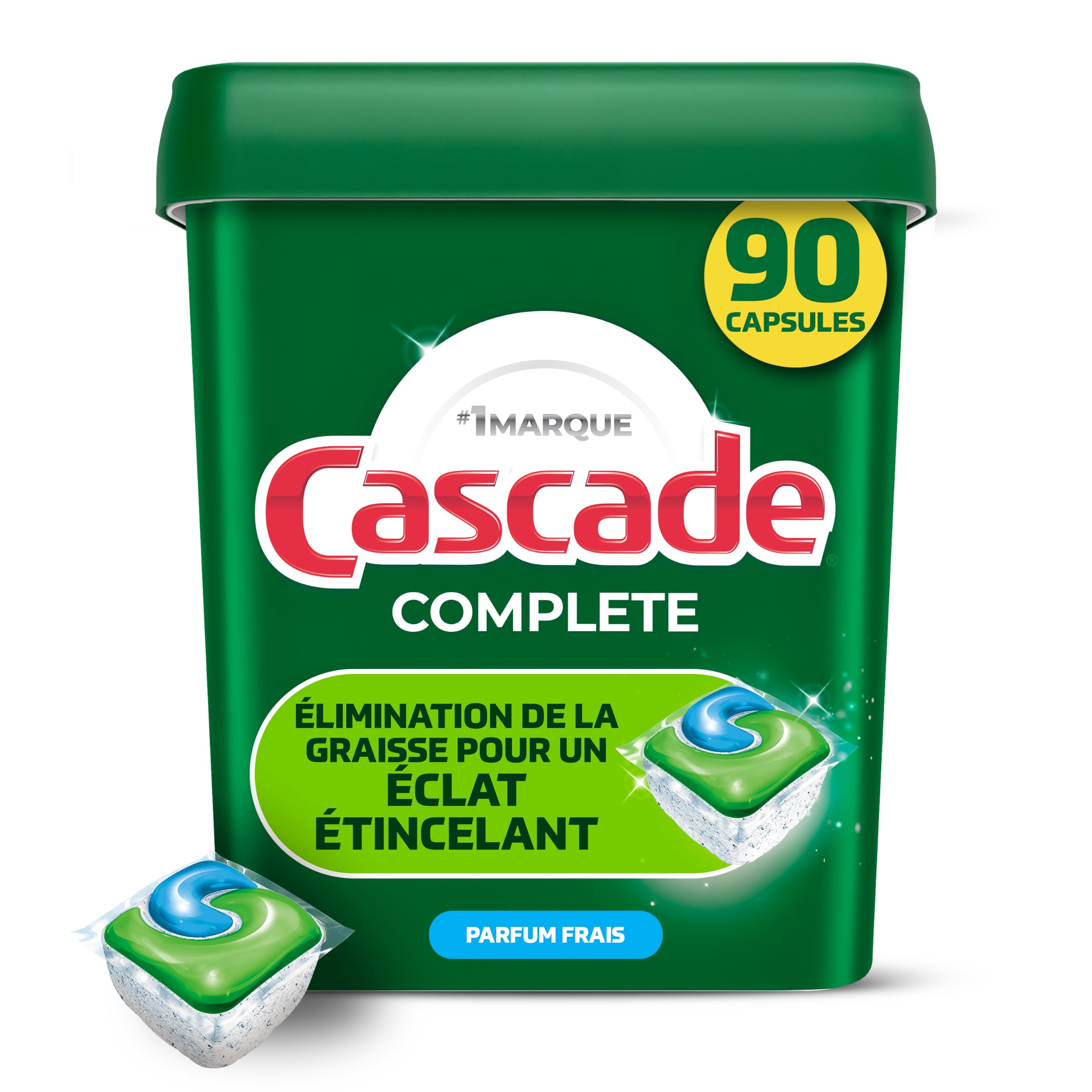 Cascade Complete Dishwasher Detergent Pods, Dish Detergent Soap, Fresh Scent, 90 Count 🍁 All In One Marketplace Canada