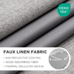 Joydeco 100% Blackout Curtains 2 Panels for Living Room - Linen Black Out Curtains 84 Inch Long Room Darkening Opaque Curtains for Bedroom, Thermal Insulated Drapes Privacy Protection 2 Panels Set 🍁 All In One Marketplace Canada